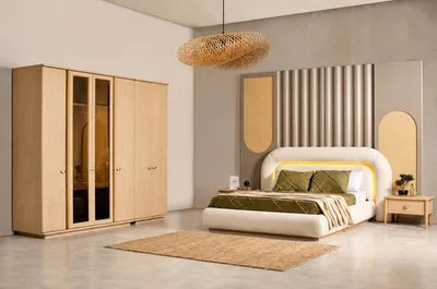 Immagine prodotto di Comodino, design moderno, color beige, spazioso, elegante e nuovo