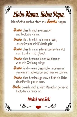 Produktbild von vianmo Holzschild 30x20 cm Mama Papa hab euch lieb danke Familie Freunde