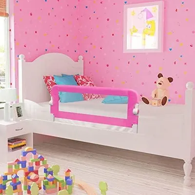 Produktbild von Sicherheitsgeländer für das Bett, ausziehbar, 102 x 42 cm, Rosa