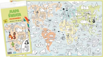 Immagine prodotto di Libro da colorare XL Mappa del mondo