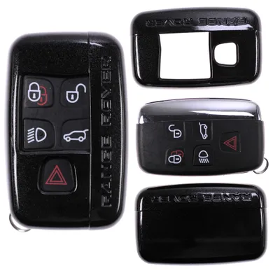 Produktbild von Auto Schlüssel Kunststoff Hülle ABS Plastik Schutz Cover Schwarz kompatibel mit Land Rover Range Rover Evoque KEYLESS SMARTKEY
