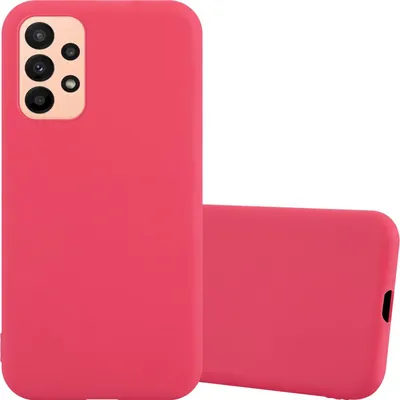 Image de Cadorabo Housse pour Samsung Galaxy A23 4G Housse en rouge Housse téléphone portable TPU Silicone Etui Case Cover