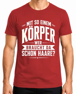 Imagen del producto de Camiseta para hombre, color rojo, talla L, con el texto: "Con un cuerpo así, ¿quién necesita una camiseta con mensajes? (Sarcasmo)"