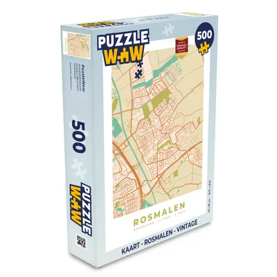 Obrázek produktu pro MuchoWow MuchoWow® Puzzle 500 ks Mapa - Rosmalen - Vintage