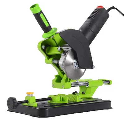 Image de Support pour meuleuse d'angle, support réglable, construction robuste, couleur verte