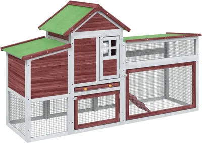 Obrázok produktu pre vidaXL Chicken Coop Mocha 186,5x58,5x113 cm borovicový masív