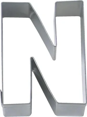 Produktbild von Städter Ausstecher Buchstabe N, Ausstechform, Plätzchenform, Keks, Plätzchen, Edelstahl, 6.5 cm, 112834
