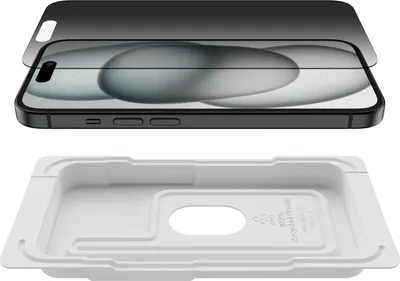Obrázek produktu pro Belkin OVA147ZZ, 15,5 cm (6.1"), Chytrý telefon, Bezrámečkový privátní filtr na monitor, 9H, Antimikrobiální, Ochrana soukromí