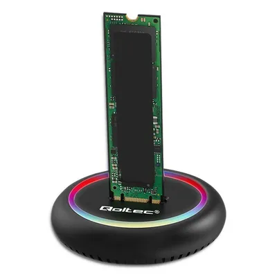 Zdjęcie produktu dla Qoltec M.2 SSD drive docking station, SATA, NVMe,USB