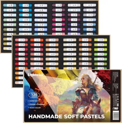 Imagen del producto de Set de ceras pastel, 120 colores, suaves, no tóxicas, para artistas y principiantes