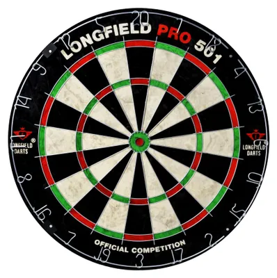 Produktbild von Longfield Dartscheibe Pro 501 – Chinesisches Sisal – 46 cm