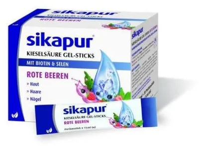 Zdjęcie produktu dla Sikapur żel krzemionkowy w sztyfcie czerwone jagody 30 szt