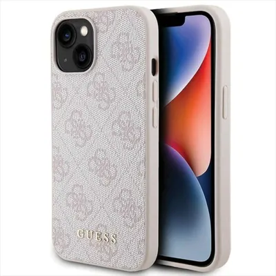 Produktbild von Guess 4G Metall Gold Logo Fall für Iphone 15 - Pink