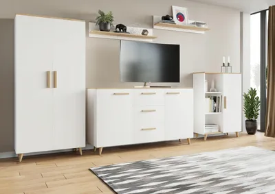 Produktbild von Wohnzimmermöbel-Set Lund, Skandinavischer Stil