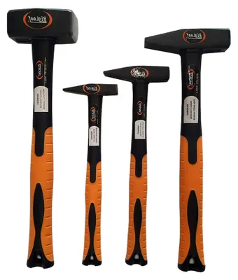 Produktbild von 4-teiliges Hammer-Set mit Fiberglas-Stiel