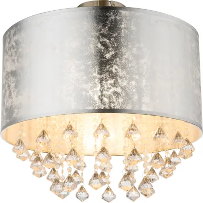 Produktbild von Globo Lighting Deckenleuchte Metall Nickel matt, 1x E27