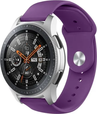 Produktbild von Strap-it Samsung Galaxy Watch 46mm Sportarmband (Lila)