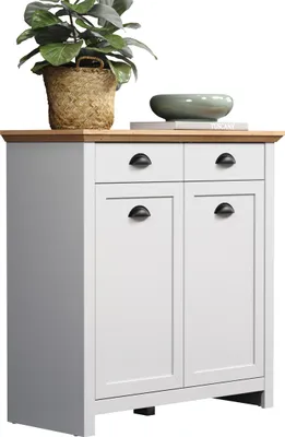 Produktbild von Kommode >Landside< in Lichtgrau Melamin - 91x93x41 (BxHxT)
