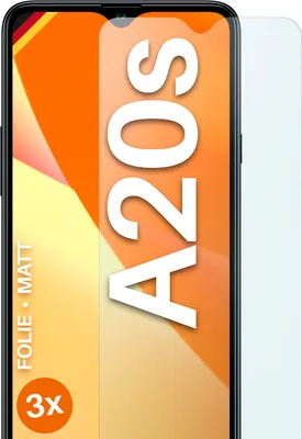 Produktbild von moex® 3x Schutzfolie kompatibel mit Samsung Galaxy A20s - Displayschutzfolie Anti Reflex Folie, Matt