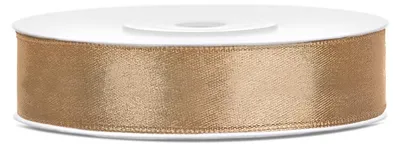 Image de Ruban cadeau satin or 25m 12mm de large
