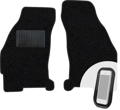 Produktbild von moto-MOLTICO Vorne Fußmatten Auto Velours Autoteppiche Schwarz Automatten Set 2-teilig passend für Ford Mondeo I II 1993-2000