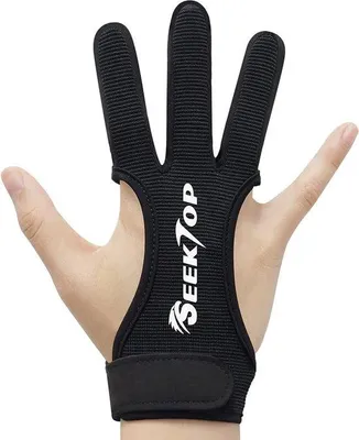 Produktbild von Famanu Bogenschießhandschuh 3-Finger-Schutz - Für Kinder, Jugendliche und Erwachsene