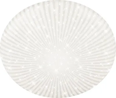 A circular image with a radial pattern of light gray lines and sparkling white stars against a white background.