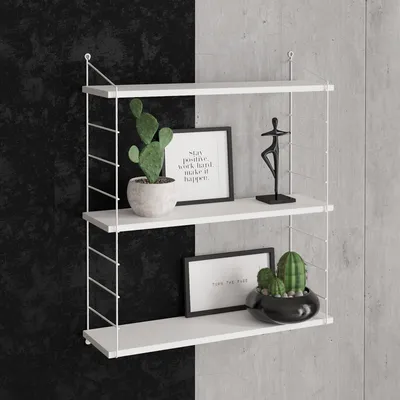 Produktbild von Skye Decor, Armoni 3'lü - Shiny White, Wandregale, Weiß, 72 x 85 x 20 cm