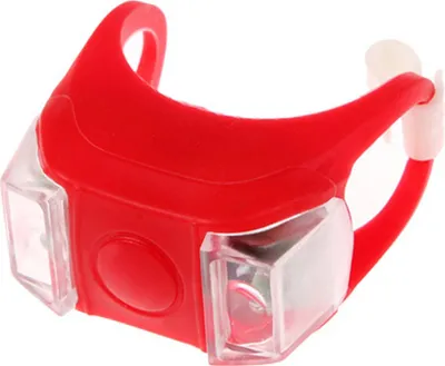 Produktbild von Silikon Fahrrad Fahrrad Radfahren Kopf Heck Heck Warnung Sicherheit LED Lampe Gluehbirne rot