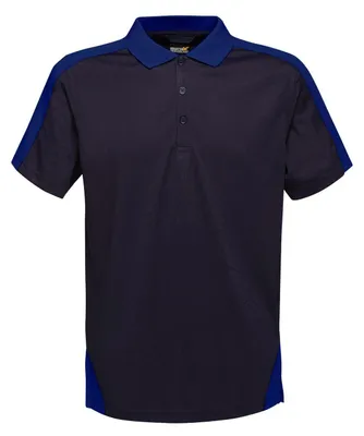 Produktbild von Regatta Herren Poloshirt Contrast Coolweave LT333 (4XL) (Marineblau/Königsblau)