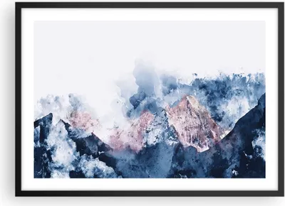 Produktbild von Gerahmtes Poster - Schwarzer Rahmen - Abstraktion modern - 70x50 cm - Wand Bild - Wanddeko - Wandbilder - Kunstposter - Wandposter - Bilderrahmen - Bilder - Kunstdruck - Wandbild - P2BAA70x50-3886
