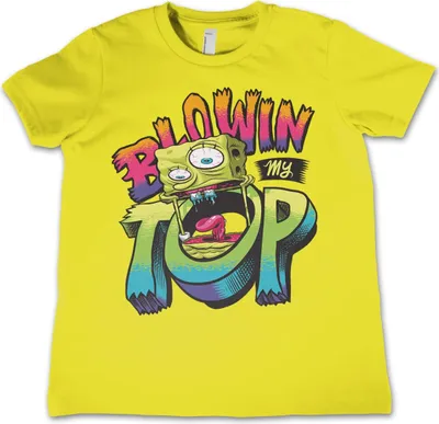 Produktbild von SpongeBob Blowin My Top Kids T-Shirt - 4Years-XS - Yellow