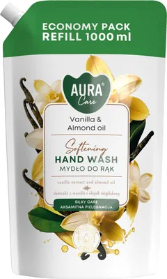 Produktbild von Flüssigseife 1000 ml, Vanille und Mandelöl, Aura Care