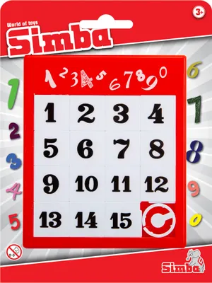 Produktbild von Simba Kinderspiel Quizspiel Schiebepuzzle Zahlen 108614687