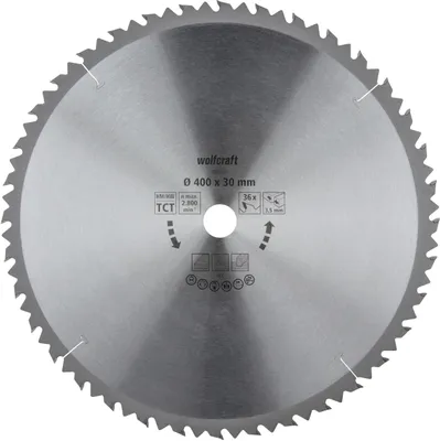 Produktbild von Wolfcraft Kreissägeblatt 400 mm 36 Zähn Hartmetall