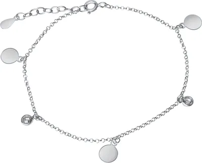 Produktbild von V Armband 925/- Sterling Silber 17+2cm weiß Zirkonia 352260069