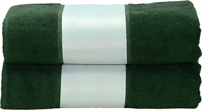 Immagine prodotto di A&R AR081 | Asciugamano da bagno SUBLI-Me®, 70 x 140 cm - Colore: Verde scuro - Misure: 70 x 140 cm