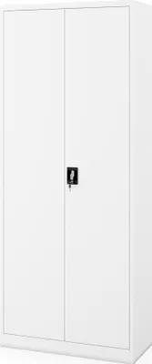 Produktbild von Metallschrank für Büro und Werkstatt Aktenschrank JAN H2200 900 x 2200 x 400 mm weiß