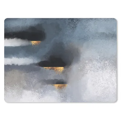 Produktbild von MuchoWow® Mauspad Mousepad Wolken - Gold - Abstrakt 23x19 cm - Mousepads - Maus Mat - Pad - Mausunterlage - Schreibtischunterlage - Mauspad