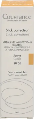 Image de Stick correcteur pour peau sensible Couvrance (Concealer Stick) 4 g, Jaune