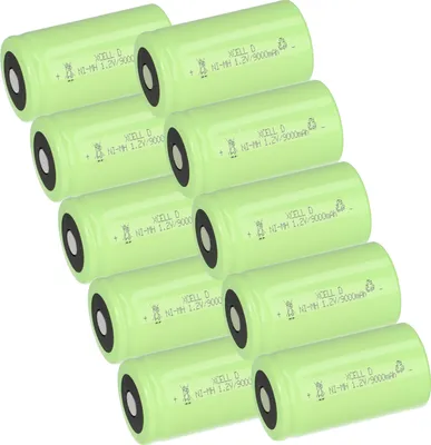Obrázok produktu pre 10x nabíjacia batéria XCell Mono Flattop Ni-MH 1,2 V 9000 mAh D