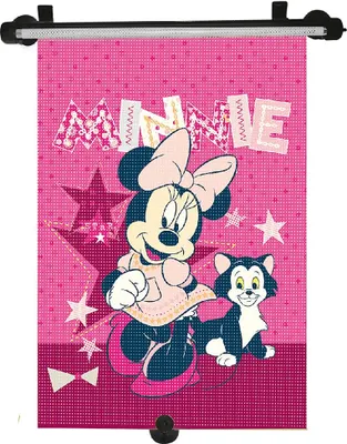 Obrázek produktu pro Sluneční roleta do auta Minnie tmavě růžová