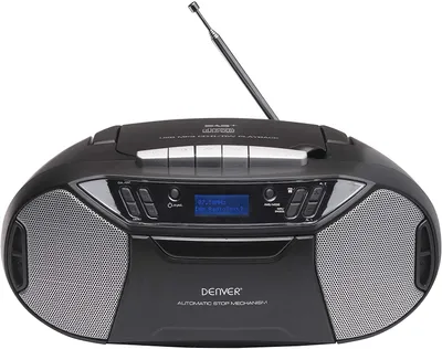 Immagine prodotto di Denver Stereo Boombox TDC-250 con radio Dab+/FM. Lettore di cassette. Lettore CD. Ingresso AUX
