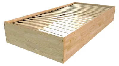 Immagine prodotto di Contenitore letto 90x190 - 1 posto in legno massello - Miele