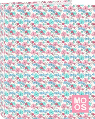 Obrázok produktu pre Krúžkový zakladač Moss Flores Farebný A4 26,5 x 33 x 4 cm