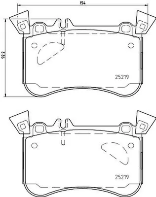 Produktbild von HELLA Bremsbeläge Satz Vorne Bremsklötze passend für MERCEDES-BENZ A-Klasse (W176) 8DB 355 021-771