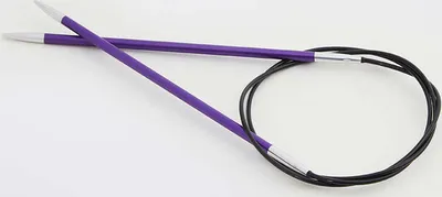 Produktbild von Rundstricknadel ZING 3,75 mm 25 cm amethyst