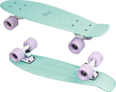 Produktbild von NoRules Skateboard Fun mint-lila – Deck 57x15cm, rutschfest, ABEC5, PolyurethanRollen 60x45mm