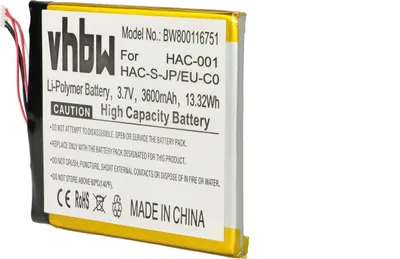 Produktbild von vhbw Akku kompatibel mit Nintendo Switch HAC-001, HAC-S-JP/EU-C0 Spielekonsole (3600 mAh, 3,7 V, Li-Polymer)