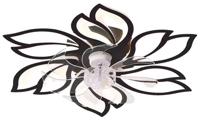 Produktbild von Deckenventilator, Dimmfunktion, umkehrbarer Motor, Schwarz